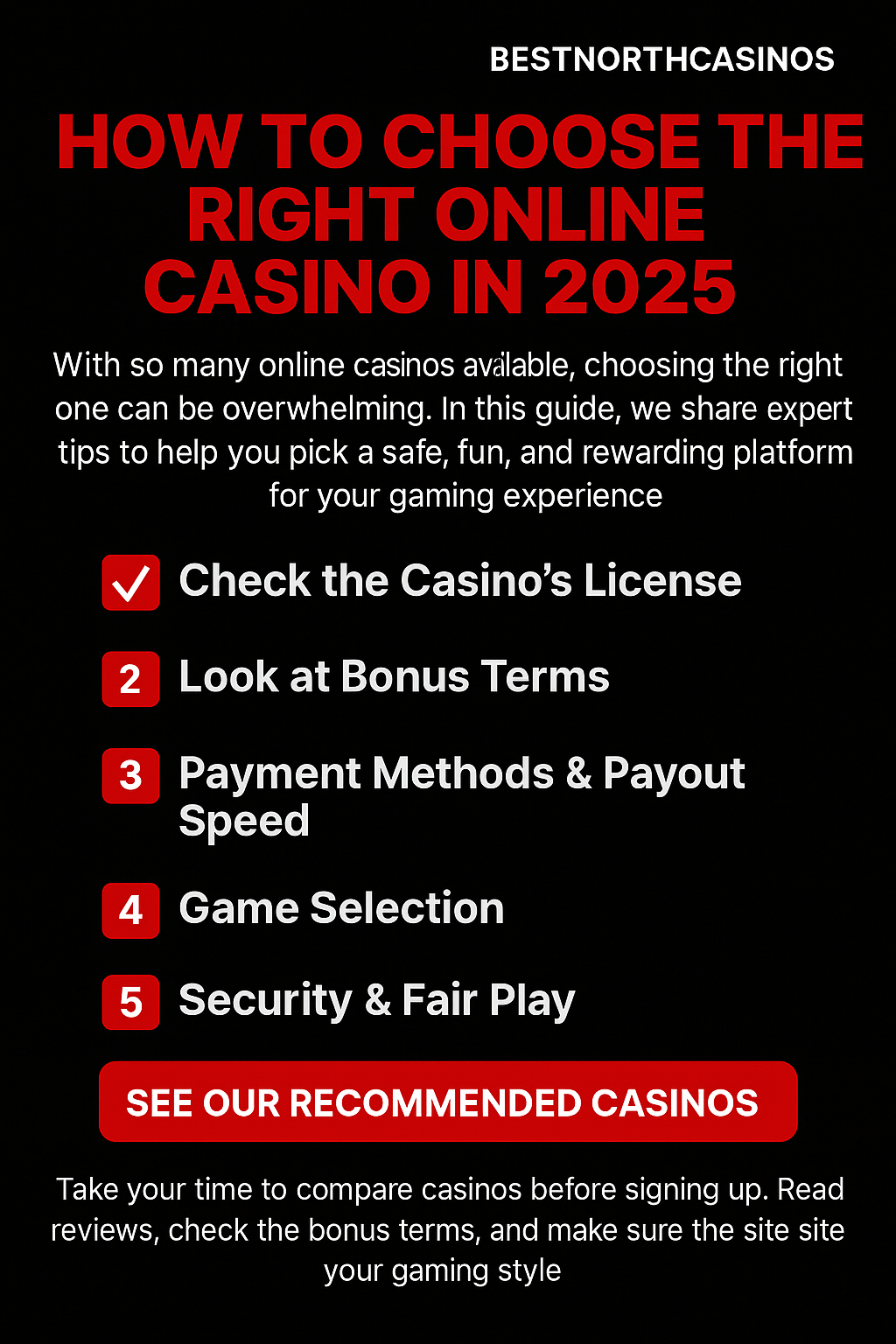 Online Casino Tips 2025